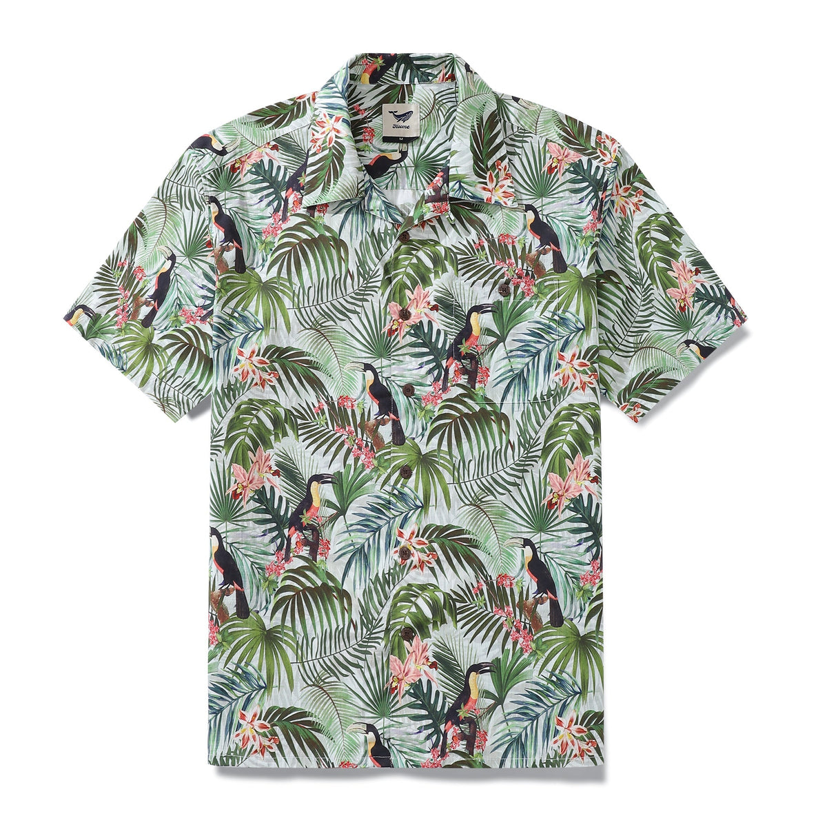 Hawaiian Shirt For Men Studio 1930s Vintage Shirt Camp Collar 100% Cotton