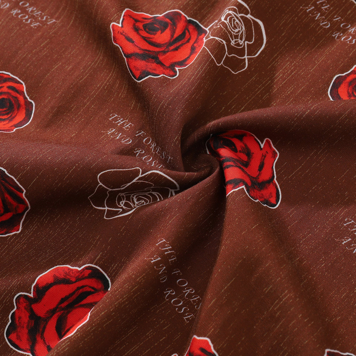 Valentine's Day Hawaiian Shirts For Men Gorgeous Rose Print Shirt Short Sleeve