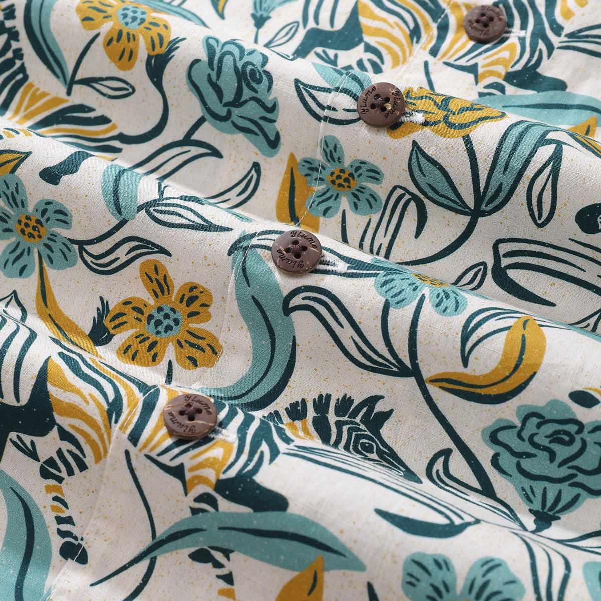Hawaiian Shirt For Men BohoZebra By Amy Suther Shirt Camp Collar 100% Cotton