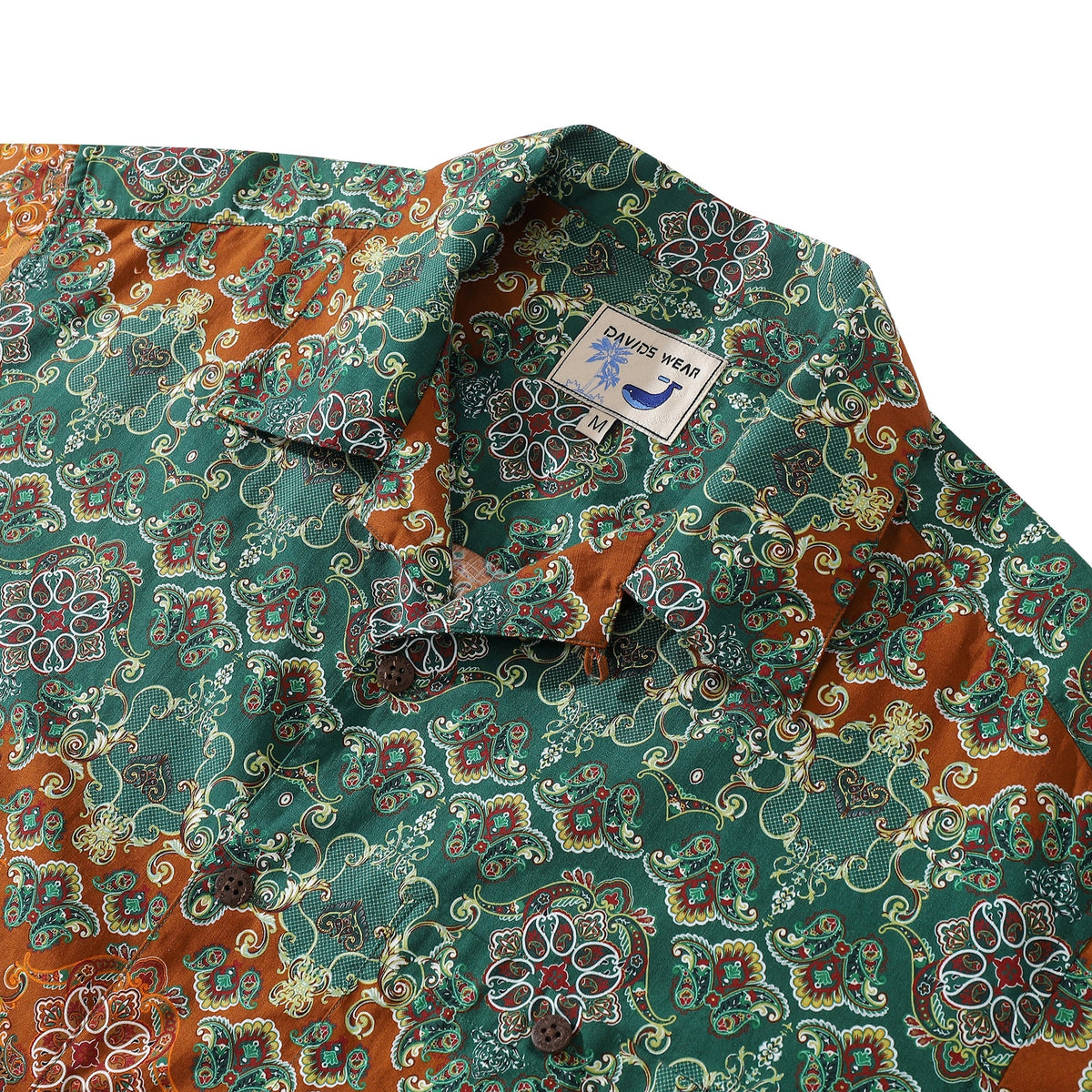 Hawaiian Shirts For Men Vintage Paisley Printed Shirt