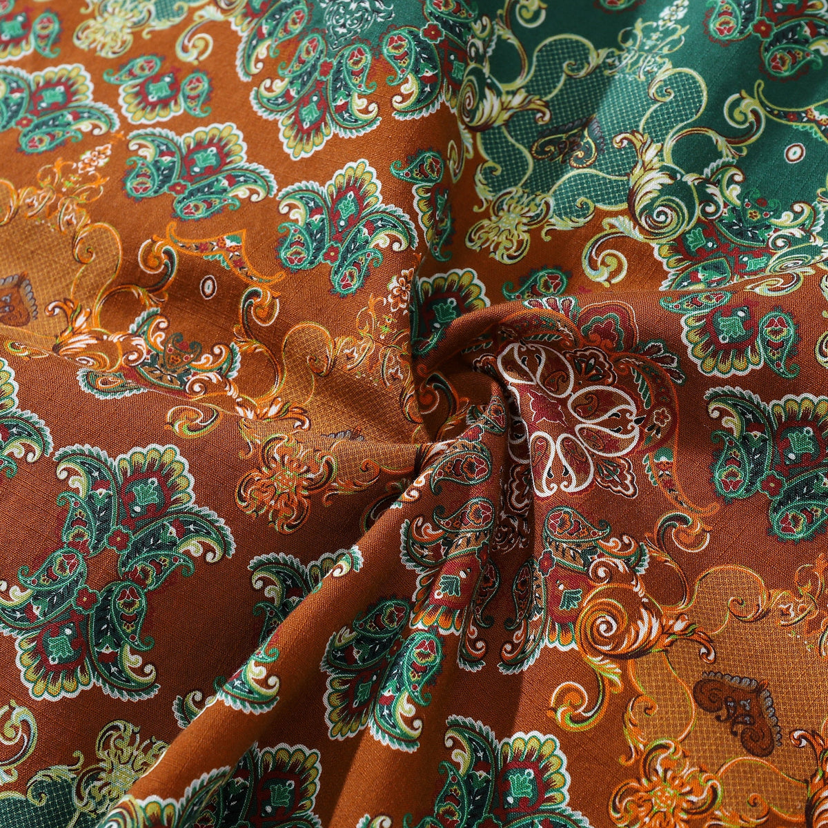 Hawaiian Shirts For Men Vintage Paisley Printed Shirt